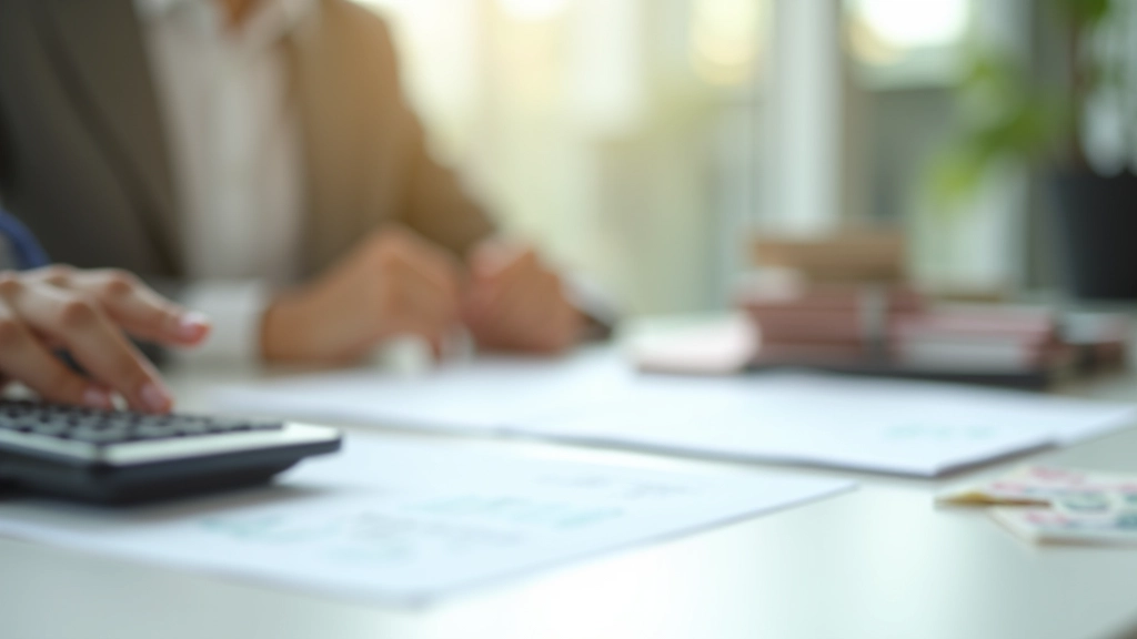 Professional workspace for budgeting and financial planning