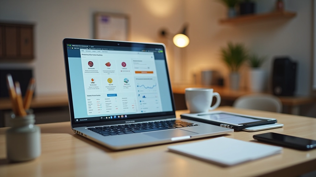 Multiple digital devices showing online shopping and subscription management interfaces