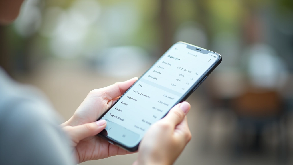 Smartphone displaying expense tracking application with spending categories and monthly breakdown